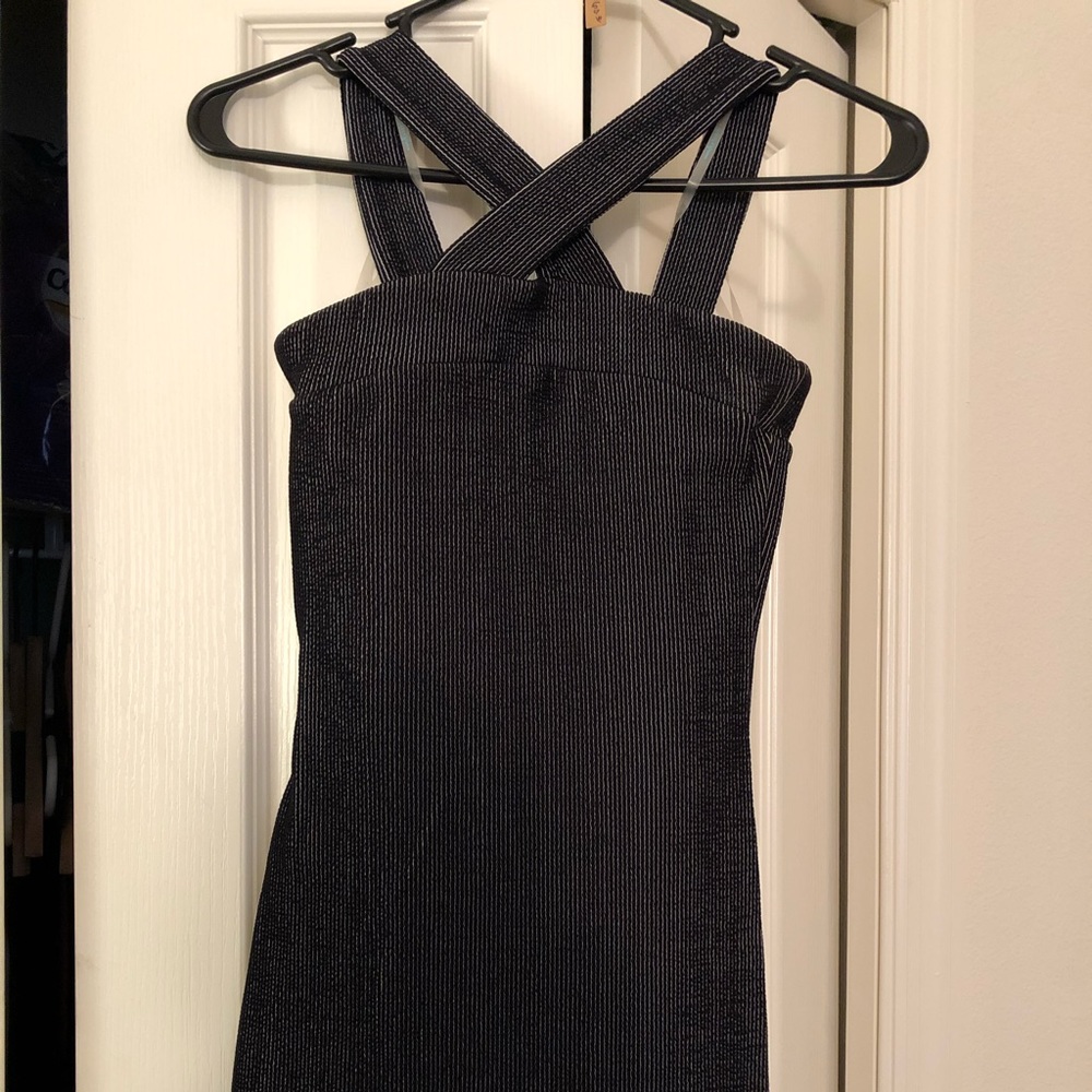 Guess Criss Cross Neck Fitted Dress